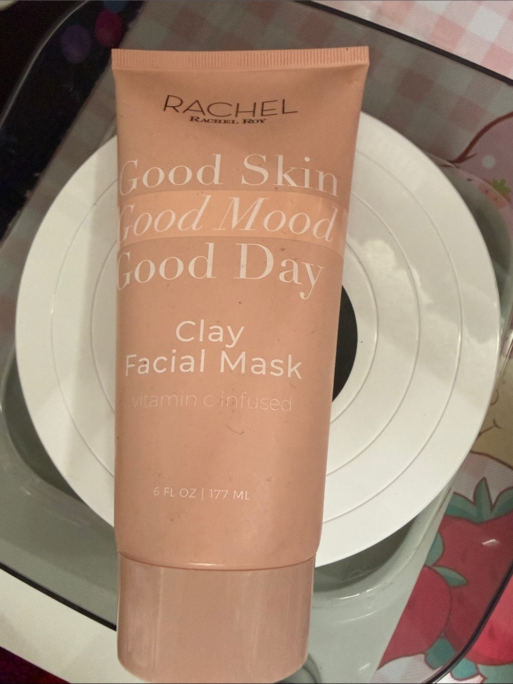 RACHEL Rachel Roy Peach Pink Clay Facial Mask Tube